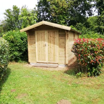 Abri de jardin en bois 2 pentes
